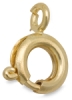 Spring Ring, 6 mm, Gold Finish