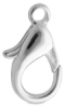 Large Lobster Claw Clasp, Silver Finish