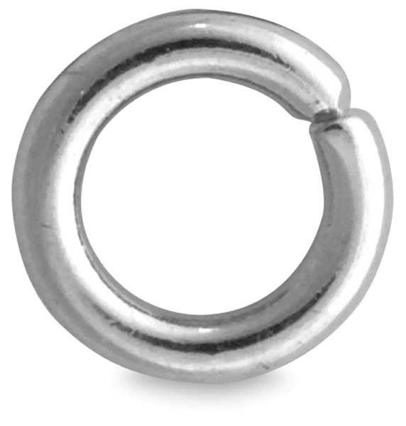 Jump Ring, 4 mm, Silver Finish