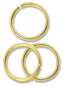 Jump Rings, Gold Finish