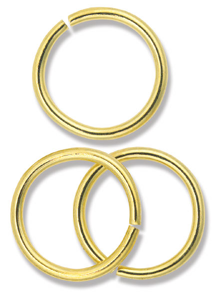 Jump Rings, Gold Finish