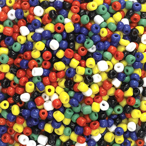 Opaque Glass E Beads, Multi