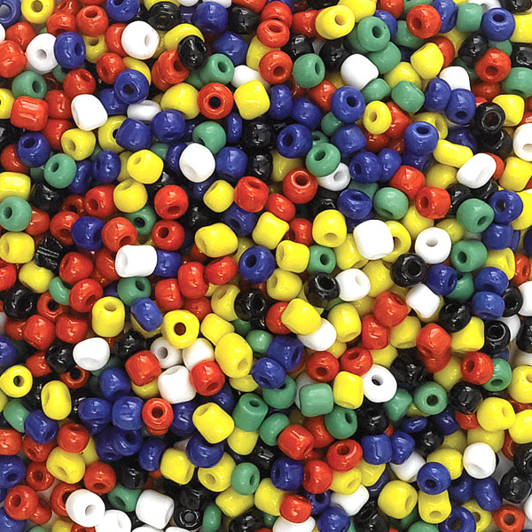 Opaque Glass E Beads, Multi