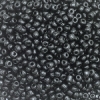 Opaque Glass E Beads, Black