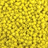 Opaque Glass E Beads, Yellow