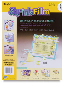 Clear Shrink Film, 6 Sheets