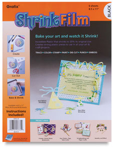 Black Shrink Film, 6 Sheets
