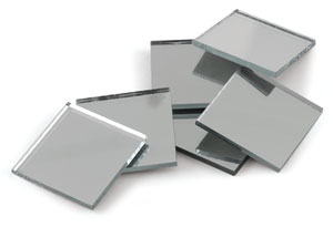Mosaic Square Mirror Tiles, Pkg of 10