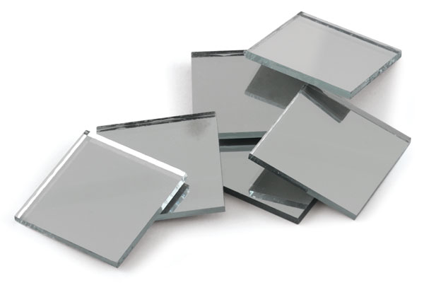 Mosaic Square Mirror Tiles, Pkg of 10