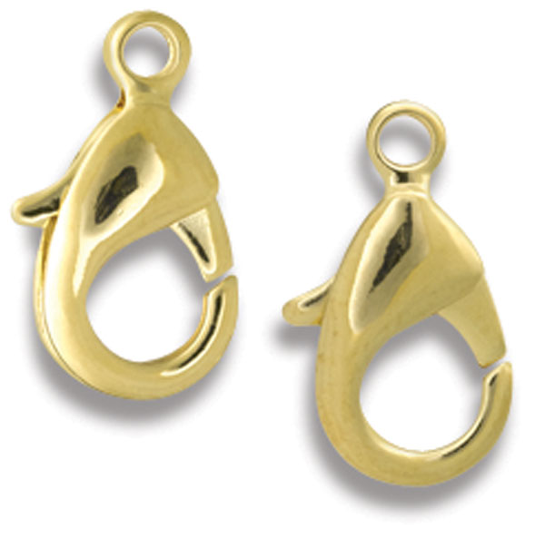 Gold Lobster Claw, Pkg of 2