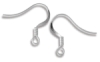Platinum Fish Hook, Pkg of 6