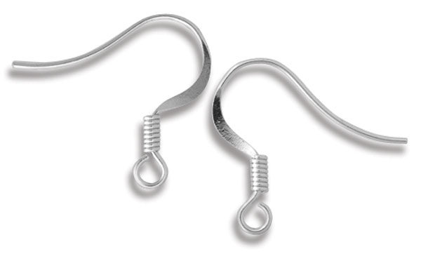 Platinum Fish Hook, Pkg of 6