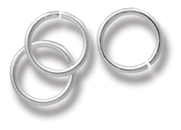 Platinum Jump Ring, Pkg of 16