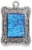 Antique Silver Rectangle Ornate, Sample Artwork