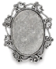 Antique Silver Oval Swirl, Front