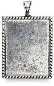 Antique Silver Rectangle, Front
