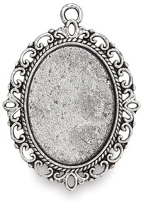 Antique Silver Oval, Front