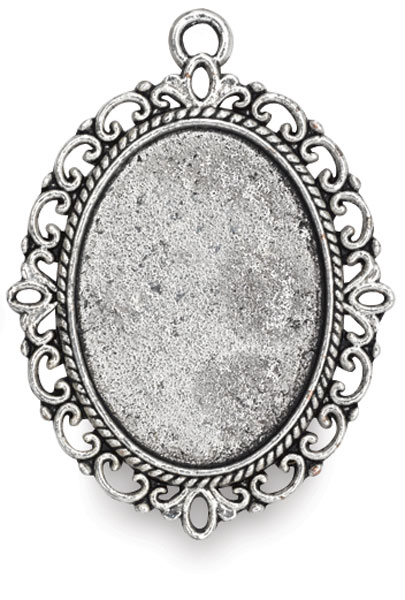 Antique Silver Oval, Front