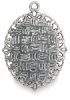 Antique Silver Oval, Back