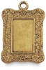 Brass Rectangle Ornate, Front