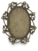 Brass Oval Swirl, Front