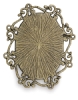 Brass Oval Swirl, Back