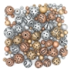 Metallic Terra Cotta Clay Bead Assortment