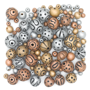 Metallic Terra Cotta Clay Bead Assortment