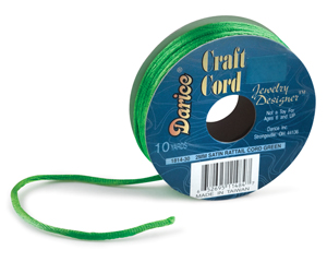 Satin Jewelry Cord, Green