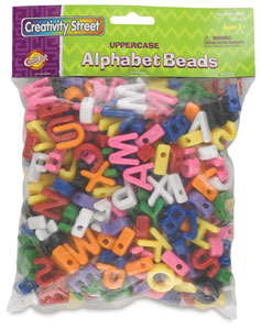 Shaped Alphabet Beads, Pkg of 288