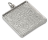 Square Metal Pendant