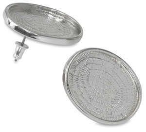 Oval Metal Earrings