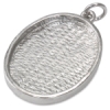 Oval Metal Pendant
