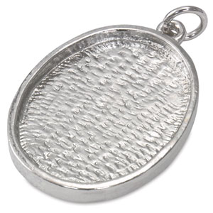 Oval Metal Pendant