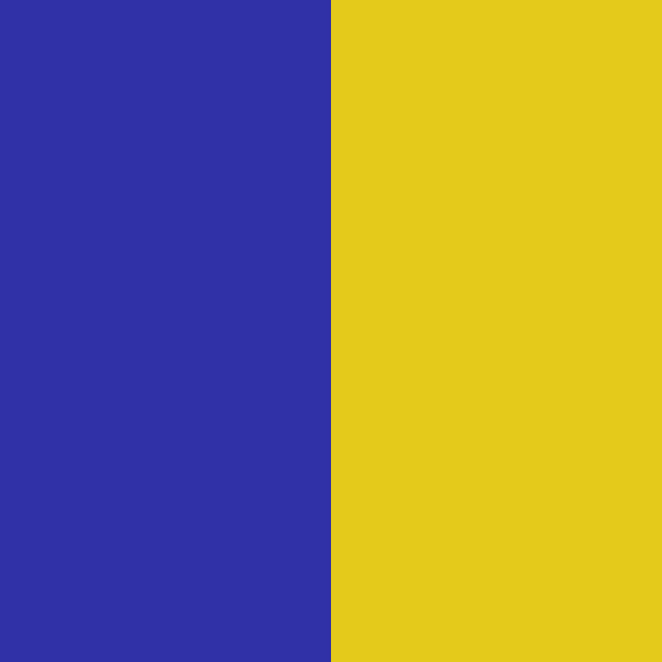 Royal Blue / Goldenrod