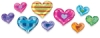 Hearts, Pkg of 37 Pieces