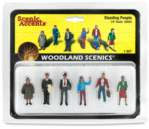Scale People Standing, 1/4"