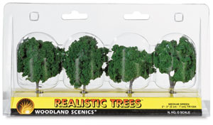 Ready Made Trees, Medium Green, 2" &ndash; 3"