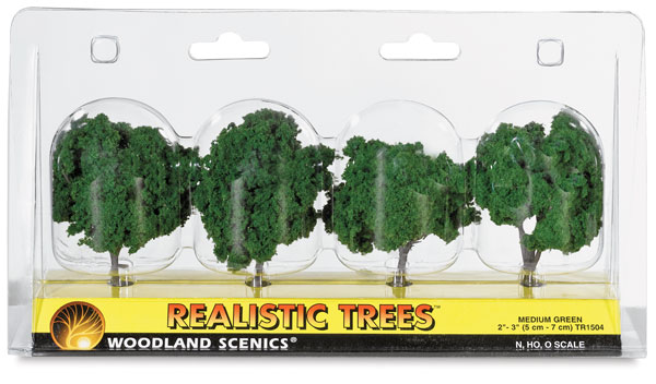 Ready Made Trees, Medium Green, 2" &ndash; 3"