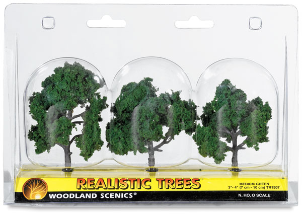 Ready Made Trees, Medium Green, 3" &ndash; 4"