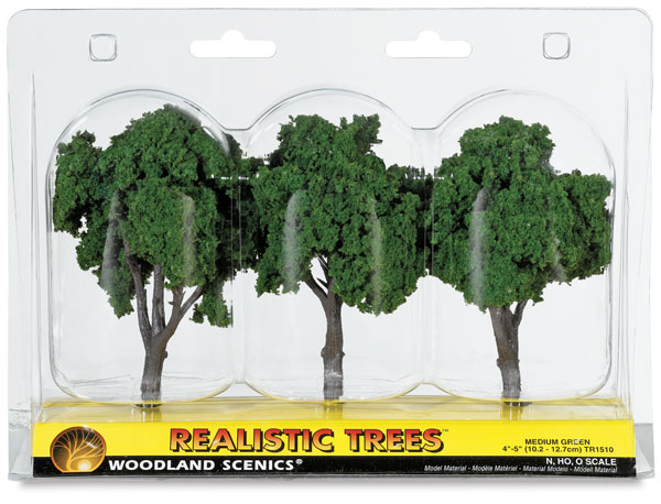 Ready Made Trees, Medium Green, 4" &ndash; 5"
