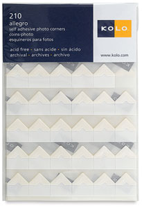 Allegro Paper Photo Corners, Pkg of 210, Soft White