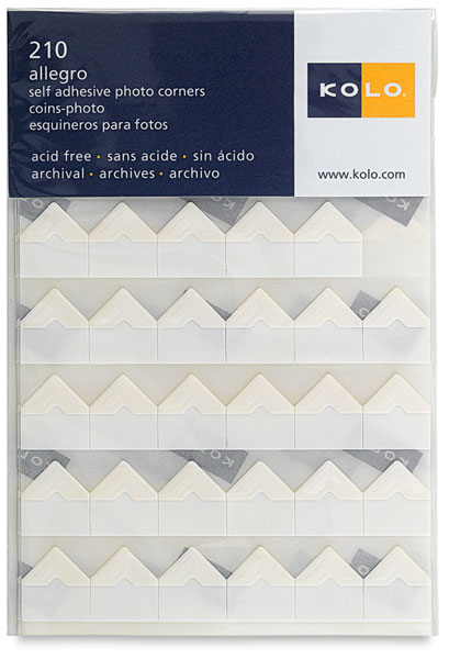 Allegro Paper Photo Corners, Pkg of 210, Soft White