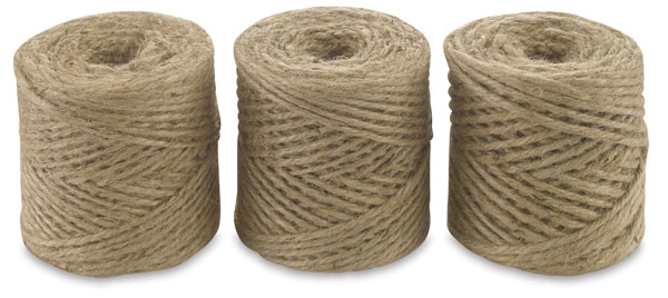 Jute Twine Tubes, (L to R) 2 Ply, 3 Ply and 4 Ply