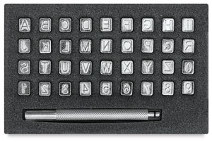 Alphabet and Numbers, 36 Stamps