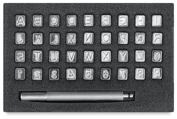 Alphabet and Numbers, 36 Stamps