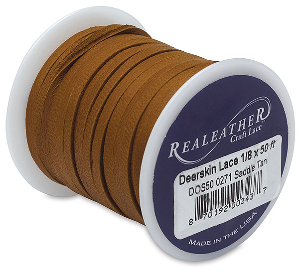Saddle Tan Deerskin Lace
