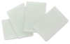 White Opalescent Glass, Pkg of 4