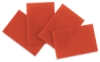 Orange Opalescent Glass, Pkg of 4
