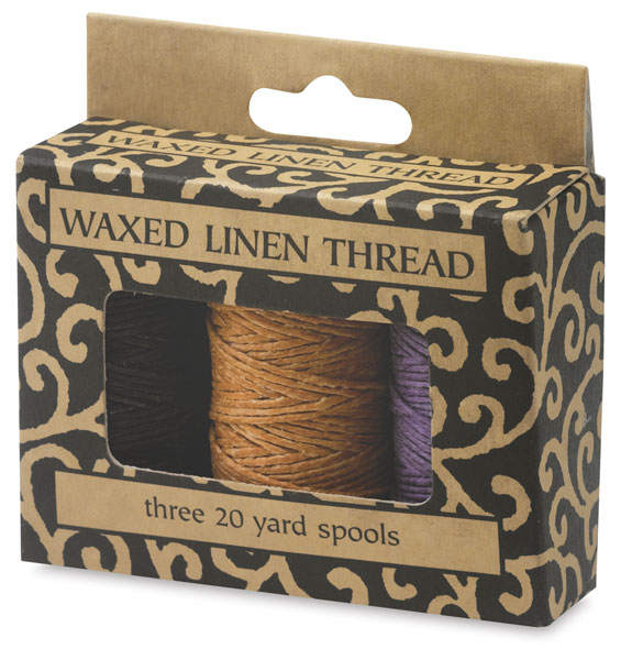 Waxed Linen Thread, Pkg of 3 Spools